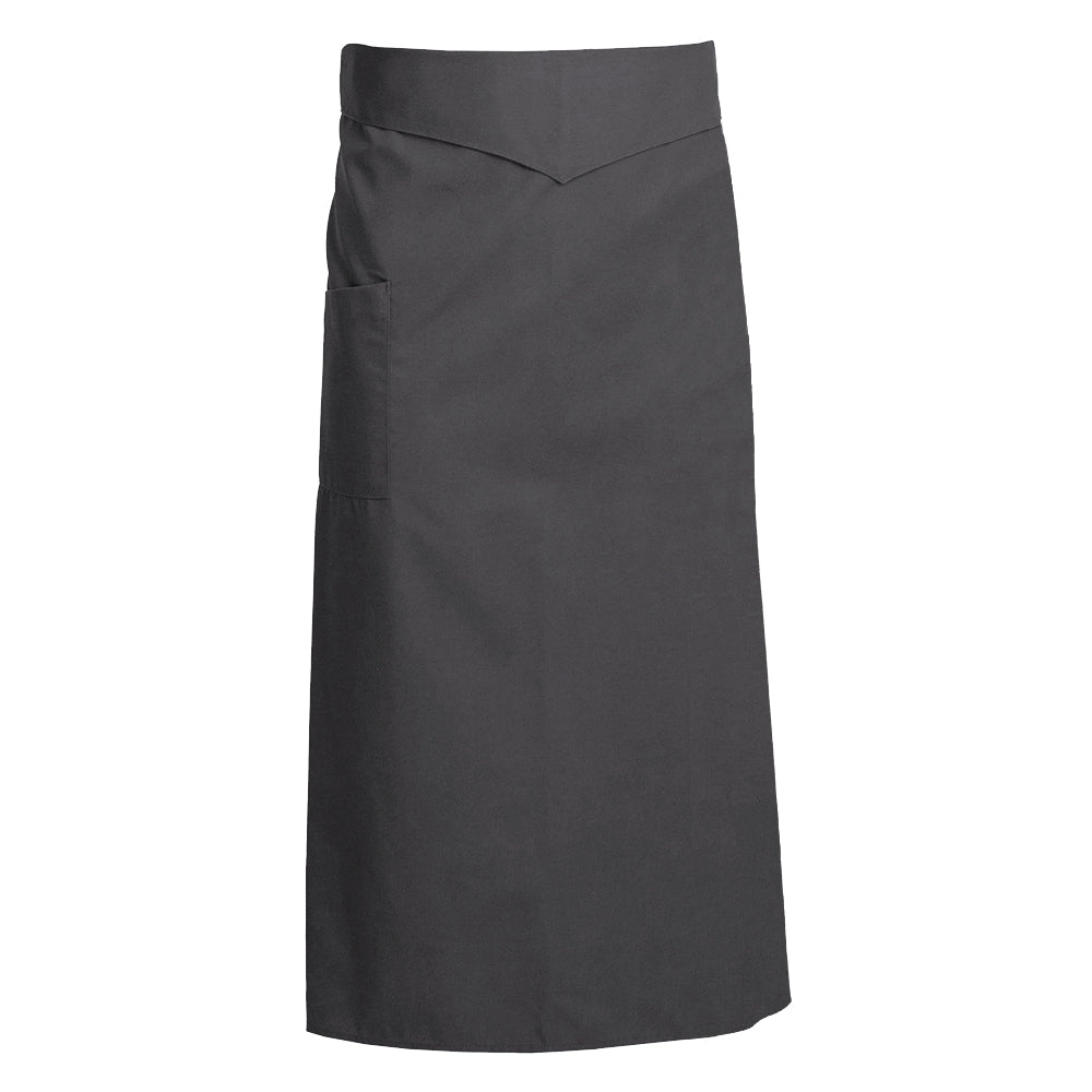 CORIANDRE charcoal colored french waist apron with ties