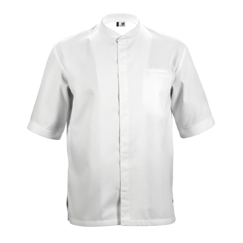 TIME short sleeve white honeycomb material chef jacket