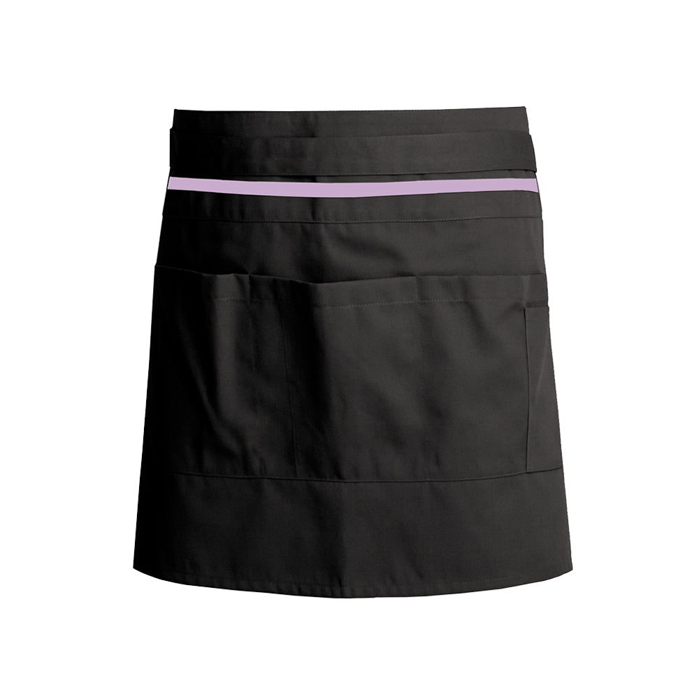 black waiter and waitress service apron with CYOU customization