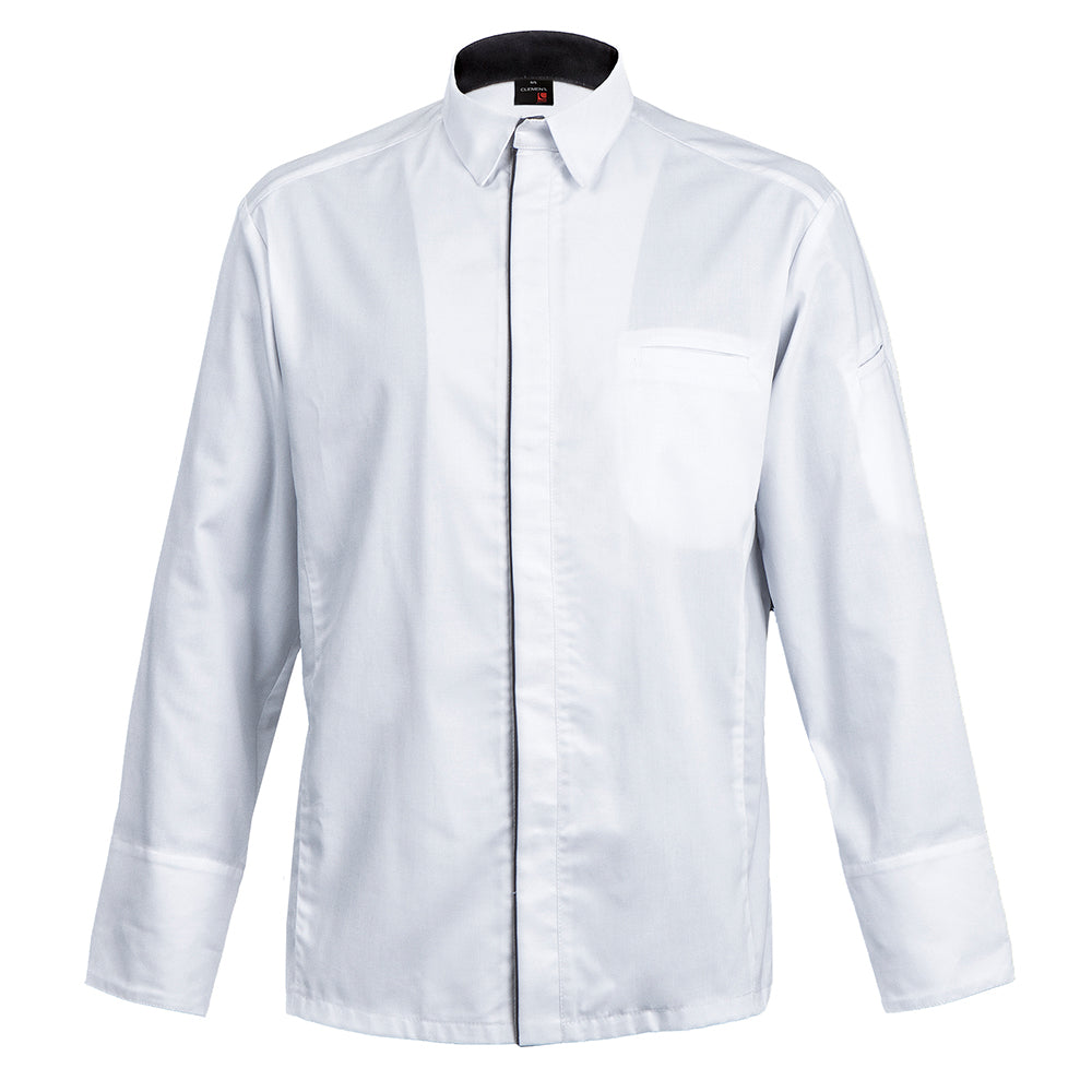 Squadra- Men's Long Sleeve Chef Jacket - White
