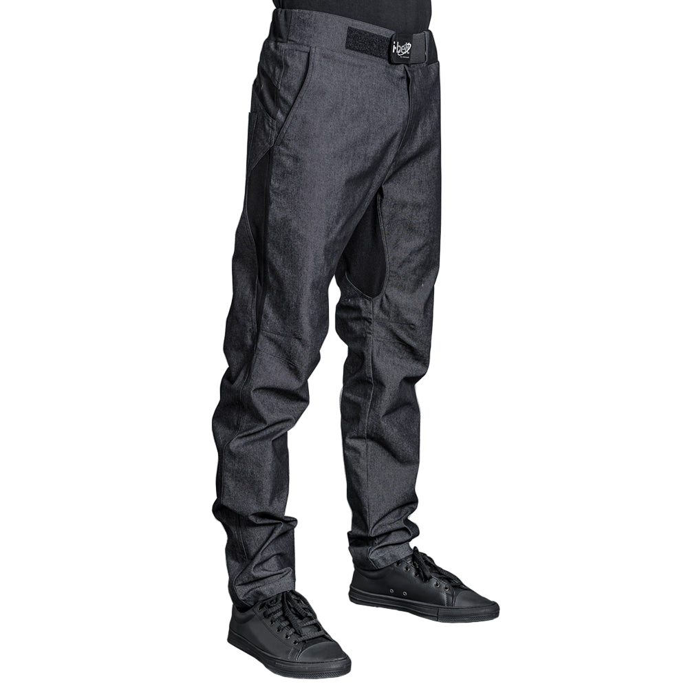 DARK FOG★Hand-painted printed pleated casual jeans DF36 Dark Fog
