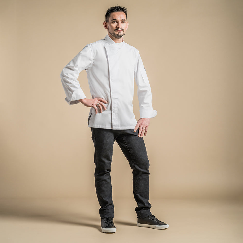Clement Design Men's Chef Jacket - Madison Short Sleeve - Clement