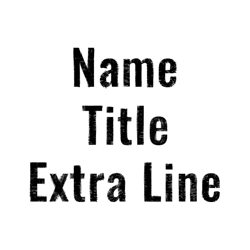 Name/Title Embroidery