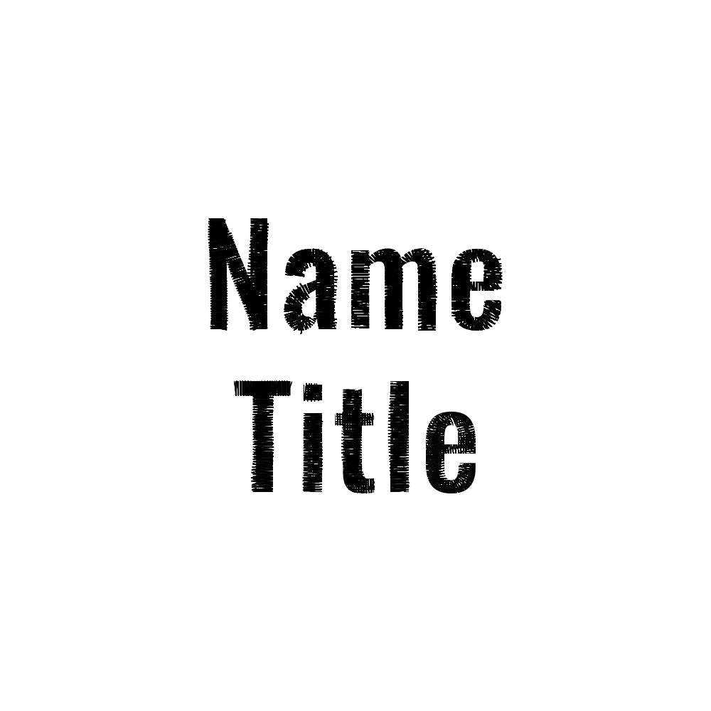 Name/Title Embroidery