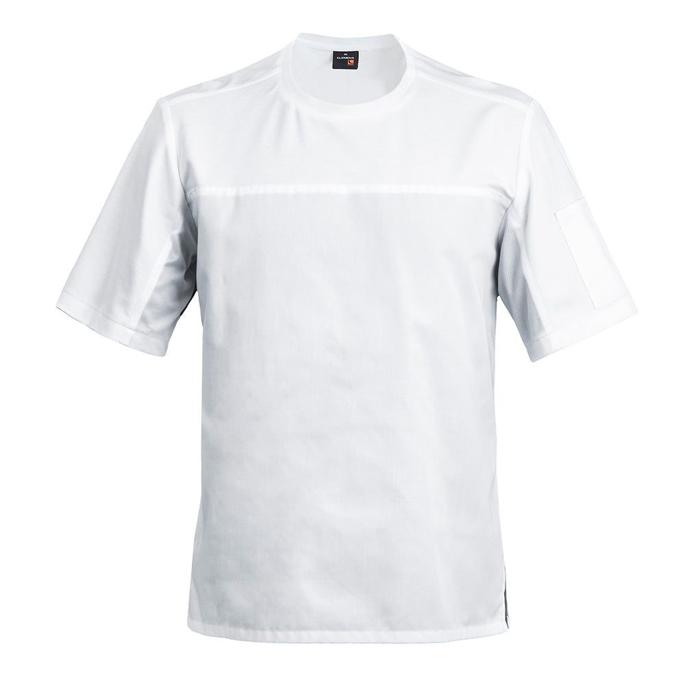 B-SHIRT white breathable chef t-shirt with dry up technology