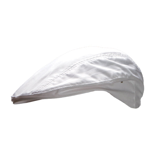 CAPRE machine washable white chef beret cap with elastic band
