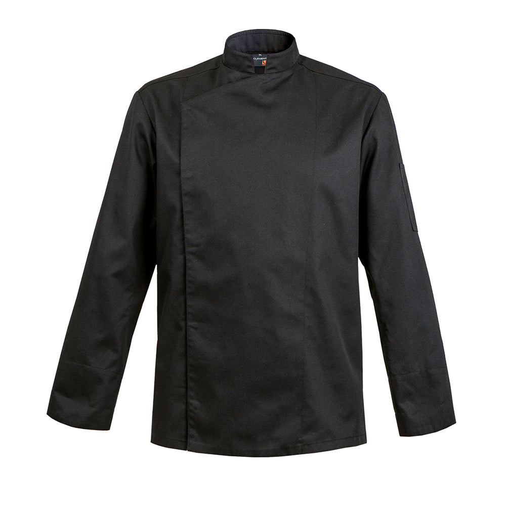 FIRENZE affordable high quality men's chef jacket, black long sleeve