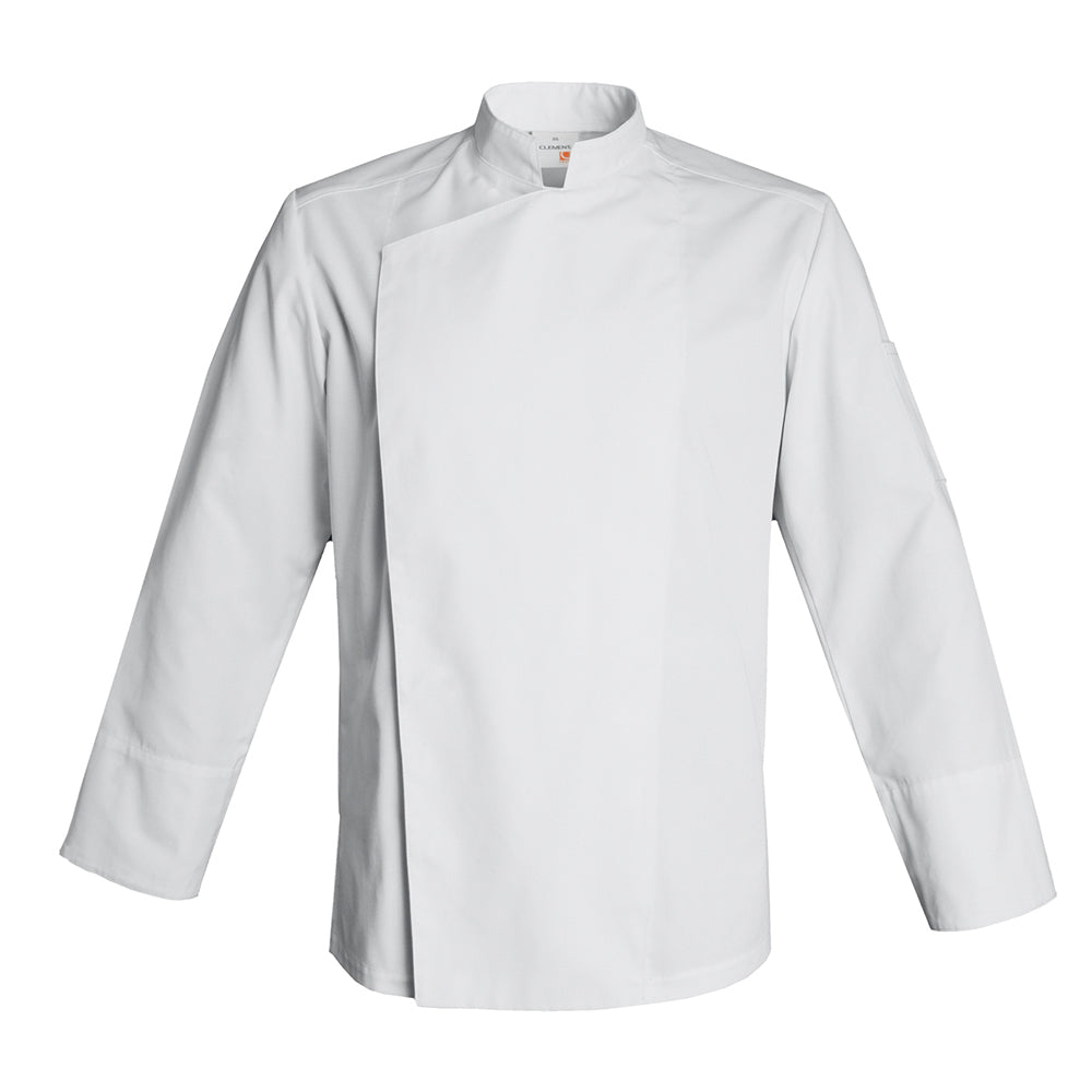 FIRENZE affordable high quality men's chef jacket, white long sleeve