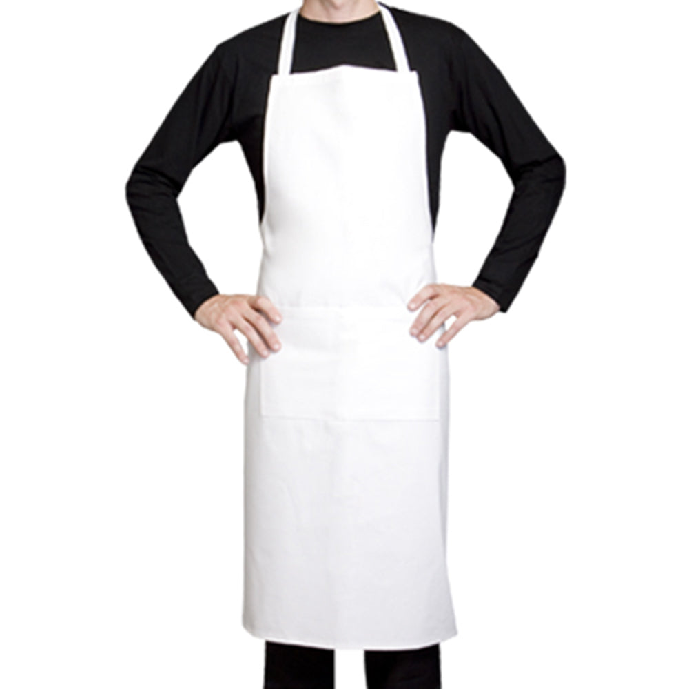 100% white cotton bib apron from Clement Design