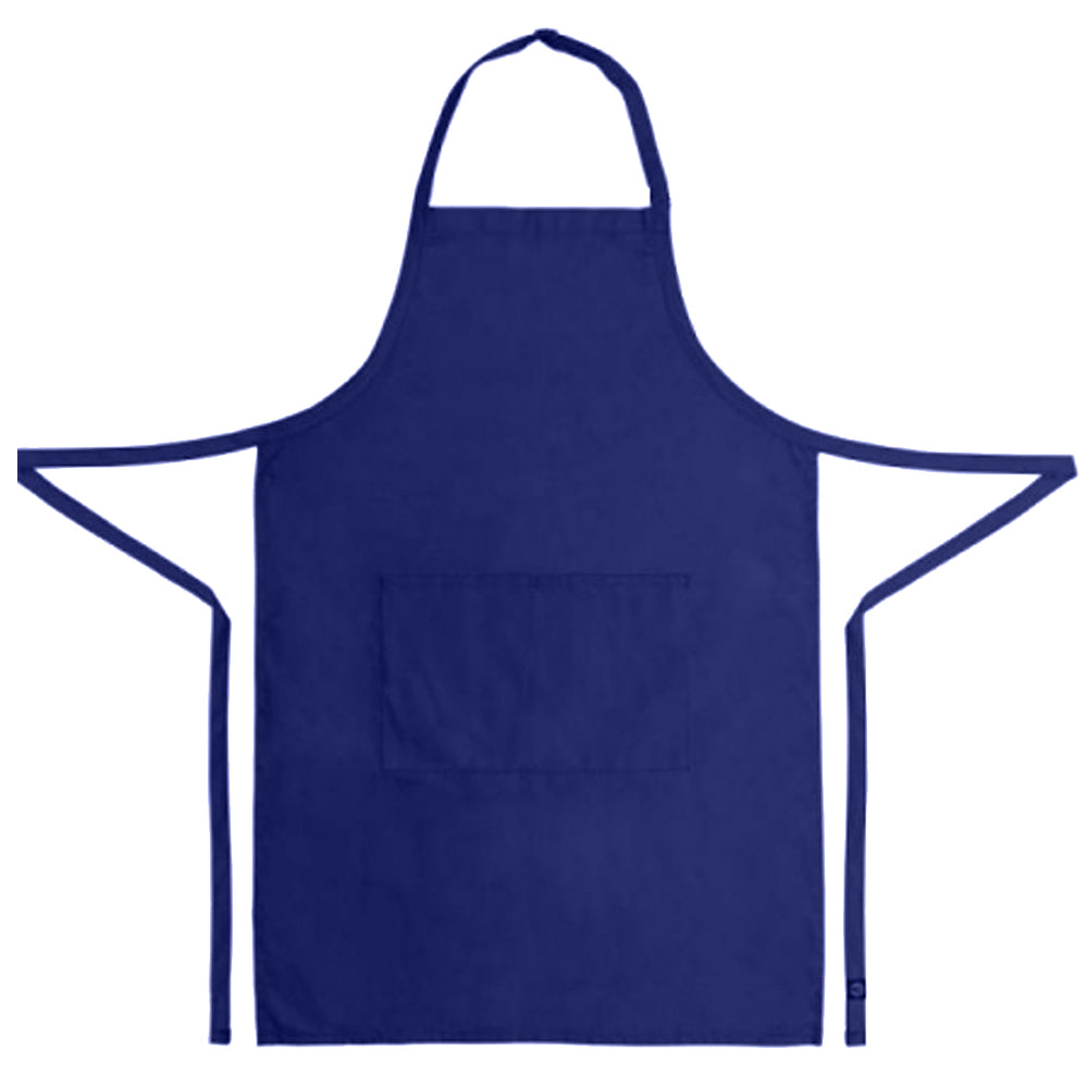 navy blue bib apron 100% cotton
