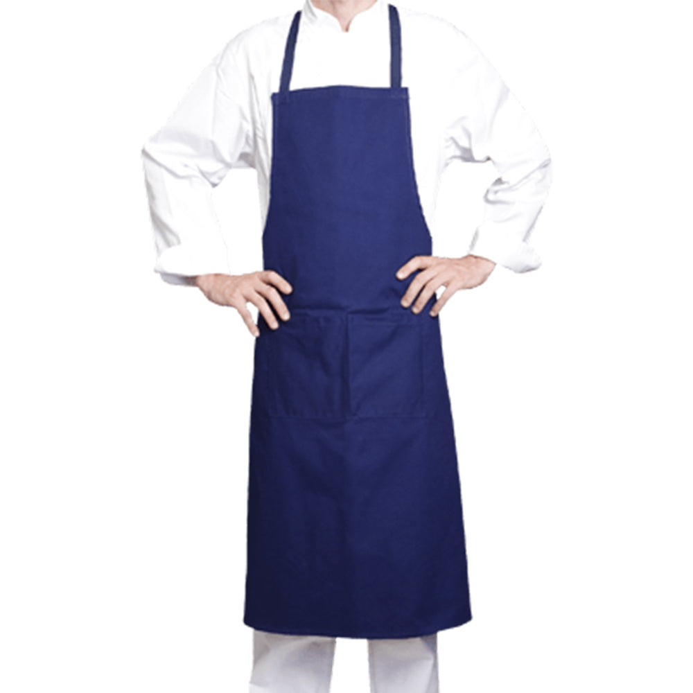 100% blue cotton bib apron from Clement Design
