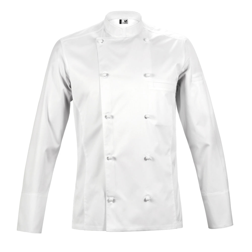 HERITAGE classic style 100% premium egyptian cotton chef jacket with handmade buttons