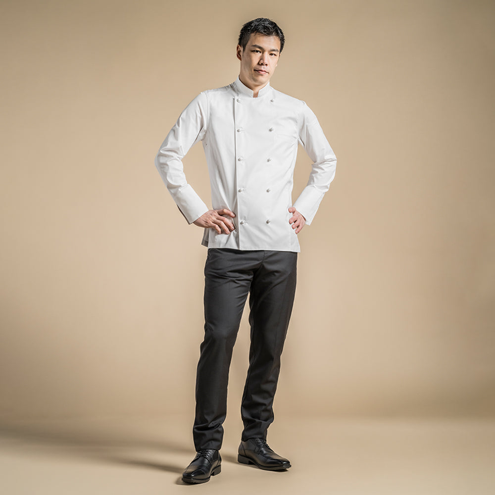 Clement Design Men's Chef Jacket - Heritage White / Long / 64 - US 54 Clement Design Men's Chef Jacket - Heritage White / Long / 64 - US 54