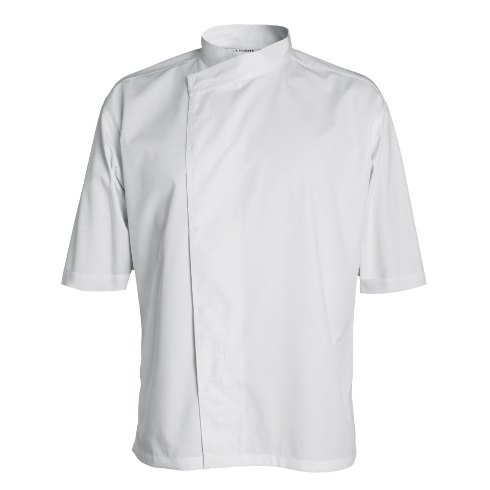MADISON short sleeve double breasted kimono collar chef coat