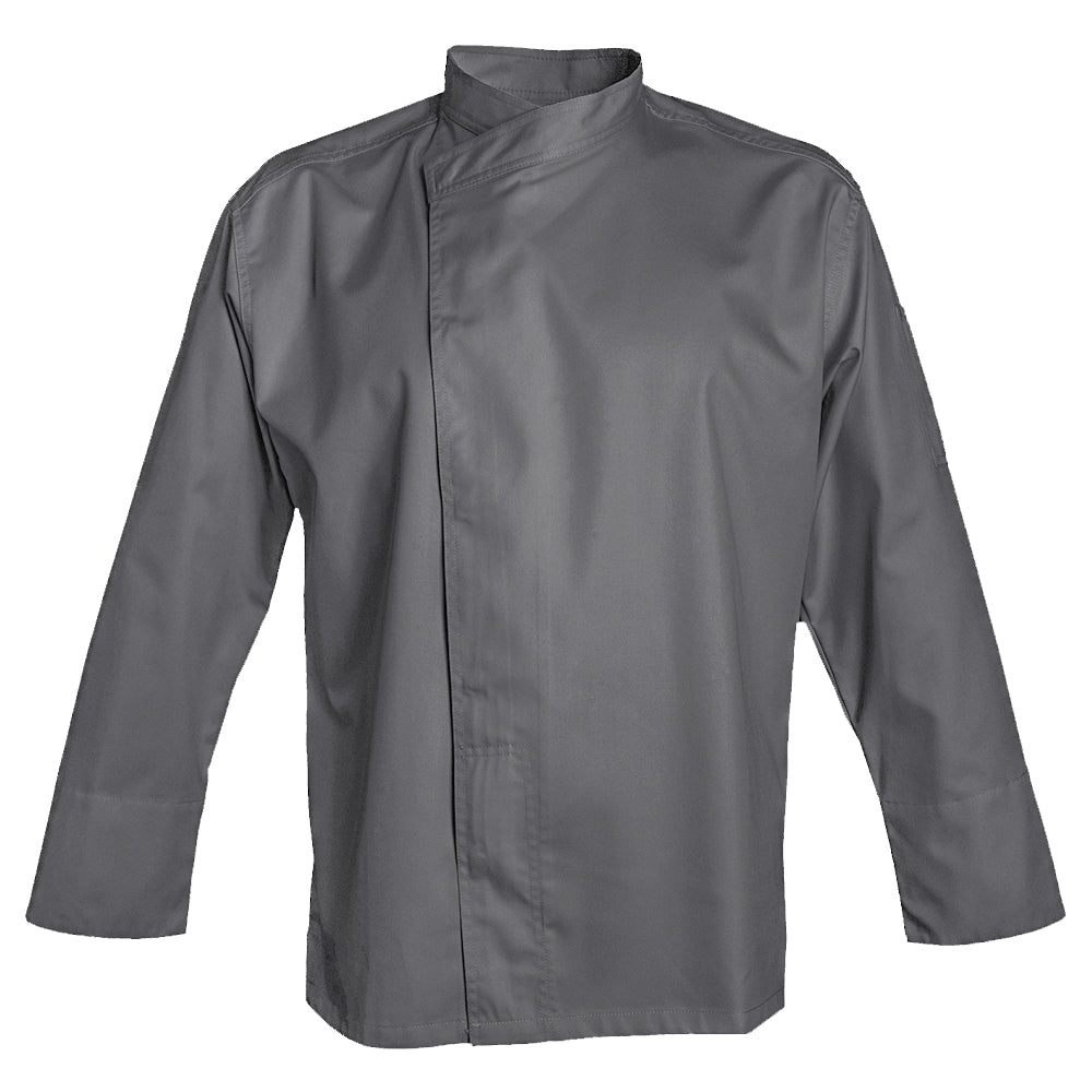 Clement Design Men s Chef Jacket Murano Grey Short Sleeve Chef Coat Anthracite Long 4XL 51 54 T6