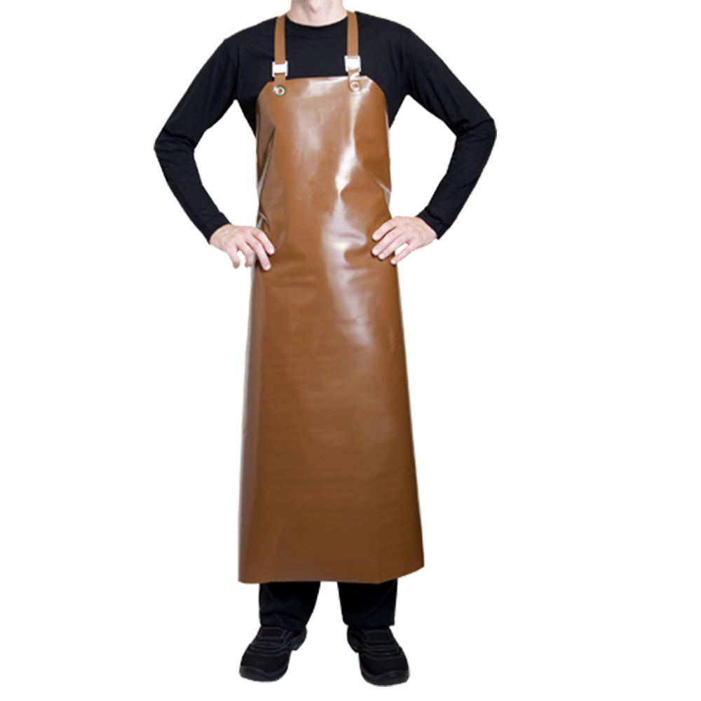 SAFRAN polyurethane brown chocolate apron