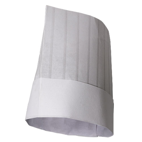 SAUGE vegetable fiber traditional white chef hat 8.7" 