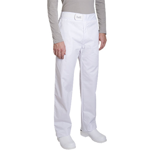SIROCCO polycotton white chef pants for men