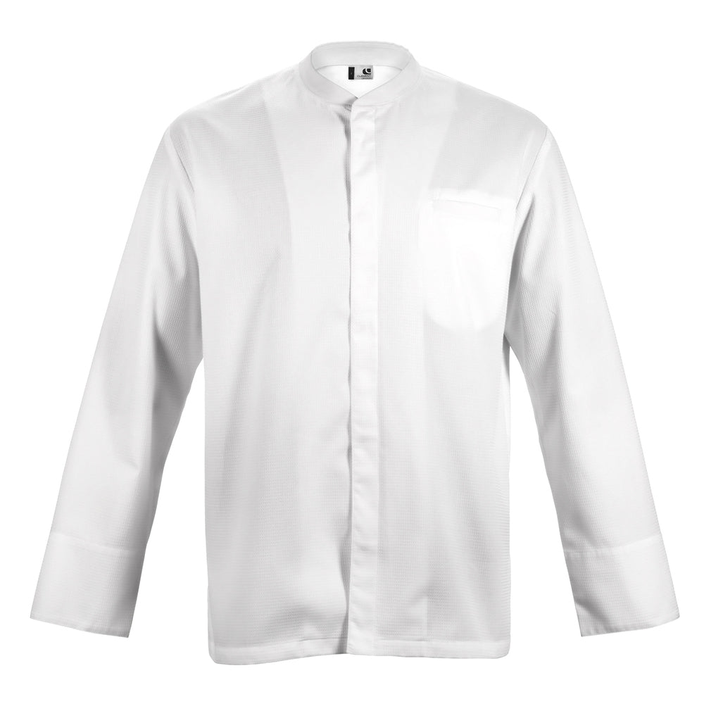TIME long sleeve white honeycomb material chef jacket