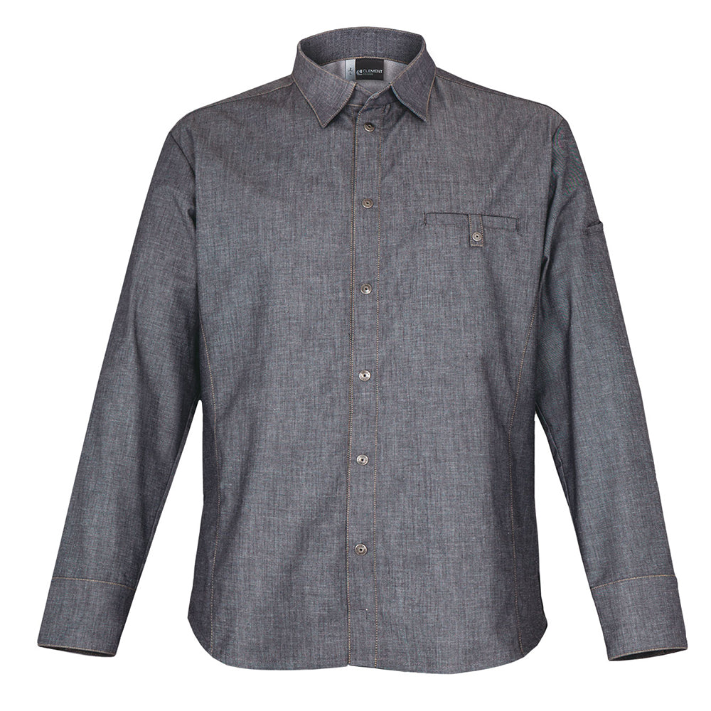 YUMA denim long sleeve chef jacket